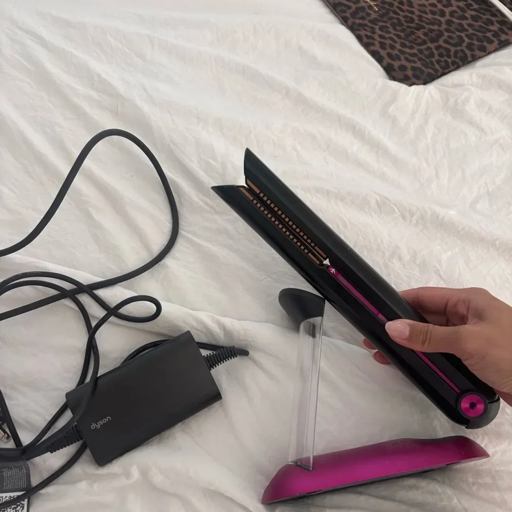 DYSON Air Straight Hair Tool Black Pink Wireless Block Hair Straightener B6